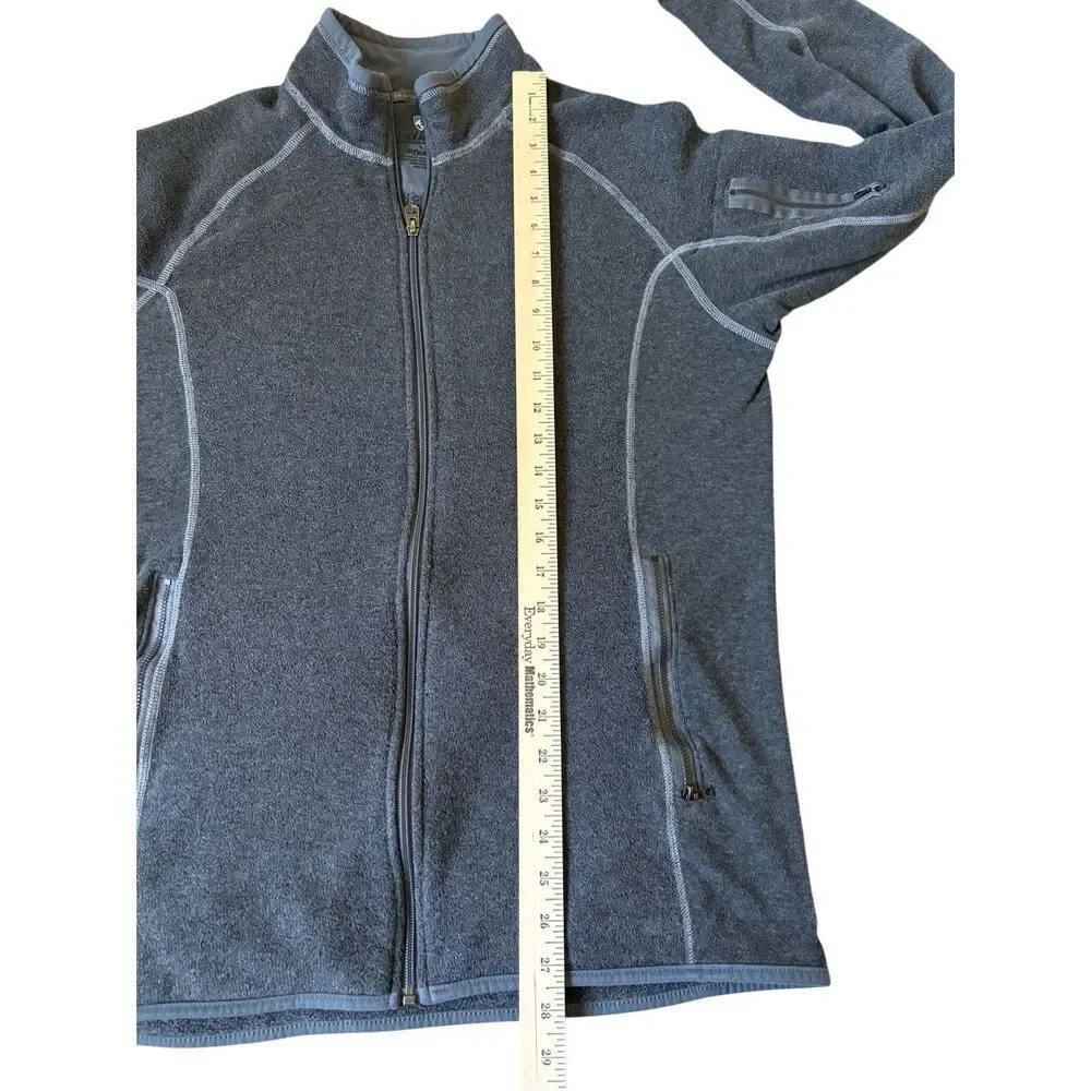 Kuhl Alfpaca Fleece Full Zip Up Jacket Sweater size L Gray - Picture 5 of 10